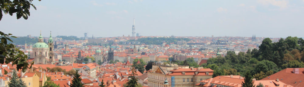 Uitzicht over de stad Praag